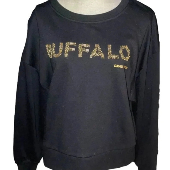 NWT DAVID BITTON BUFFALO SWEATSHIRTS BLACK/GOLD SIZE M - Picture 6 of 12
